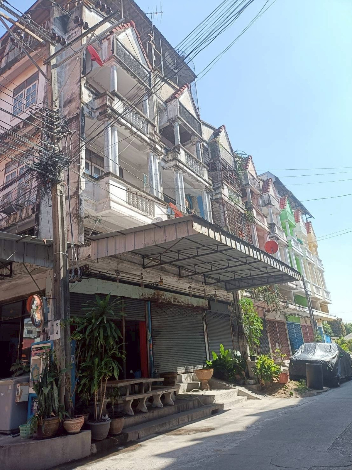 For SaleShop HouseBang kae, Phetkasem : 95710 - Commercial building for sale, 4 floors + rooftop, 2 units, 28 sq m, corner room.