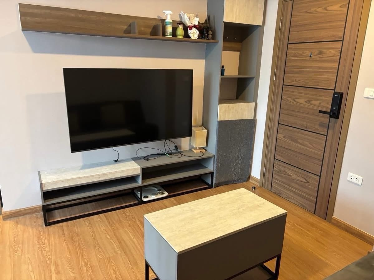 For RentCondoSamut Prakan,Samrong : For rent THE CUBE LOFT Srinakarin - Theppharak 🔥💰 10,000 baht / month size 28.50 sq m | 1 bedroom, 1 bathroom 
 swimming pool view