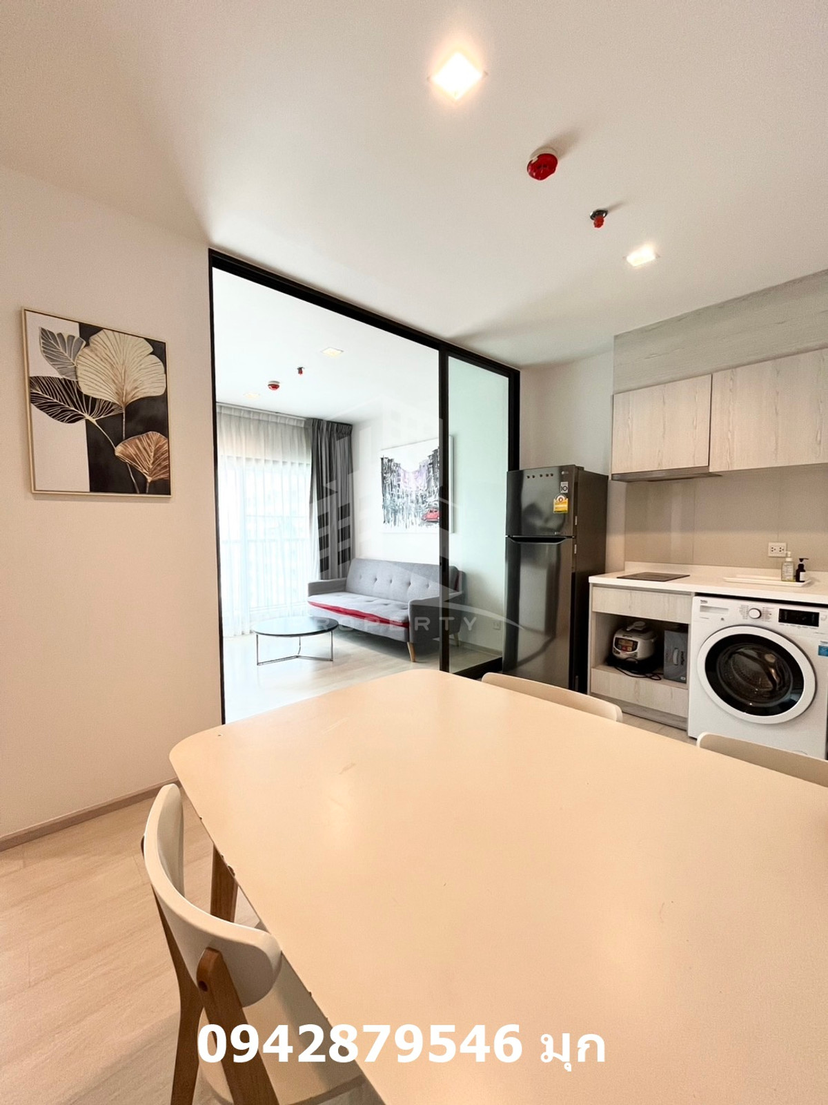 For RentCondoOnnut, Udomsuk : For rent, Life Sukhumvit 48, Building S, 1 Bed Plus, 49 sq m, 27th floor, fully furnished, ready to move in.