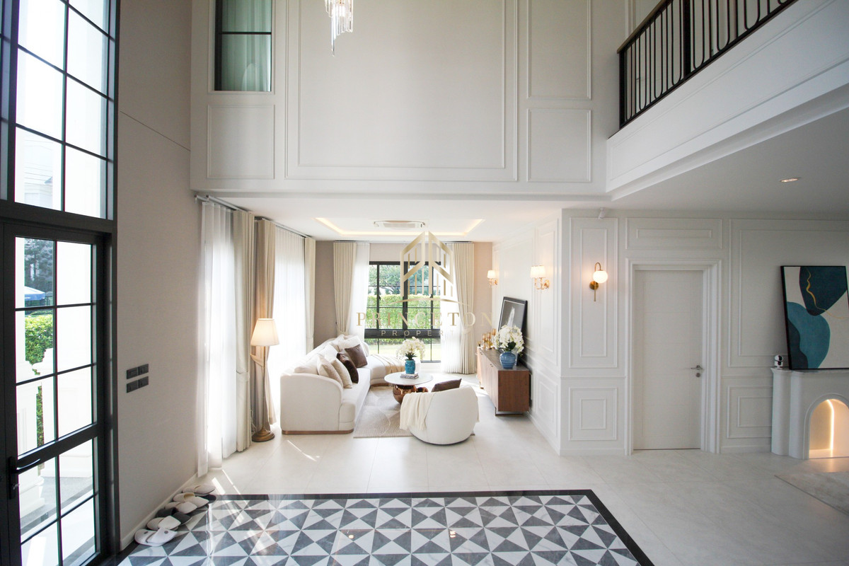 บ้านบางนา แบริ่ง ลาซาล :  บ้านเดี่ยวหรูสไตล์ Georgian เศรษฐสิริ บางนา กม.10 📞092-4252445 Setthasiri Bangna KM.10