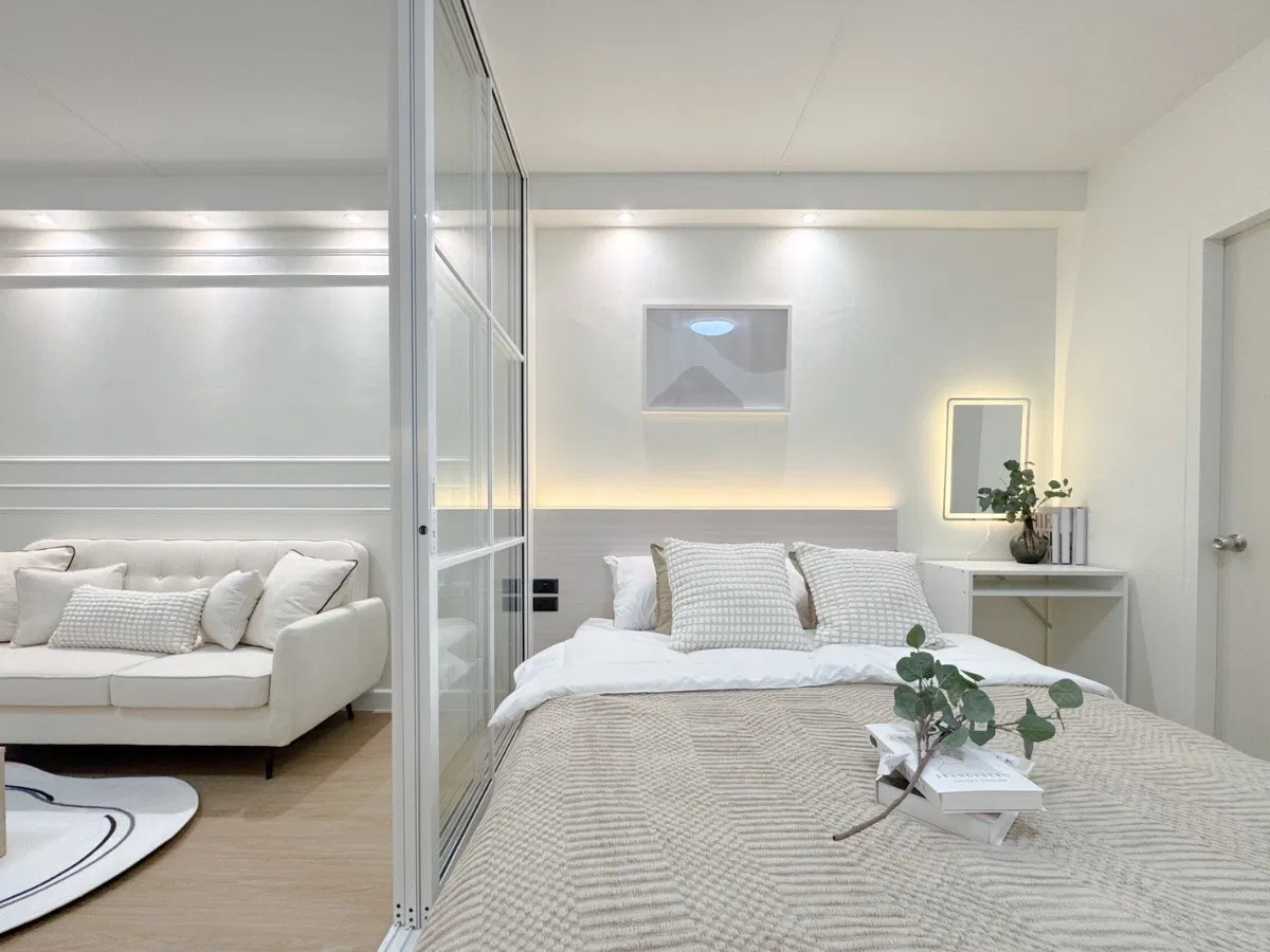 For SaleCondoLadprao, Central Ladprao : Condo for sale, Chokchai Ruammit, beautiful room with all new furniture.