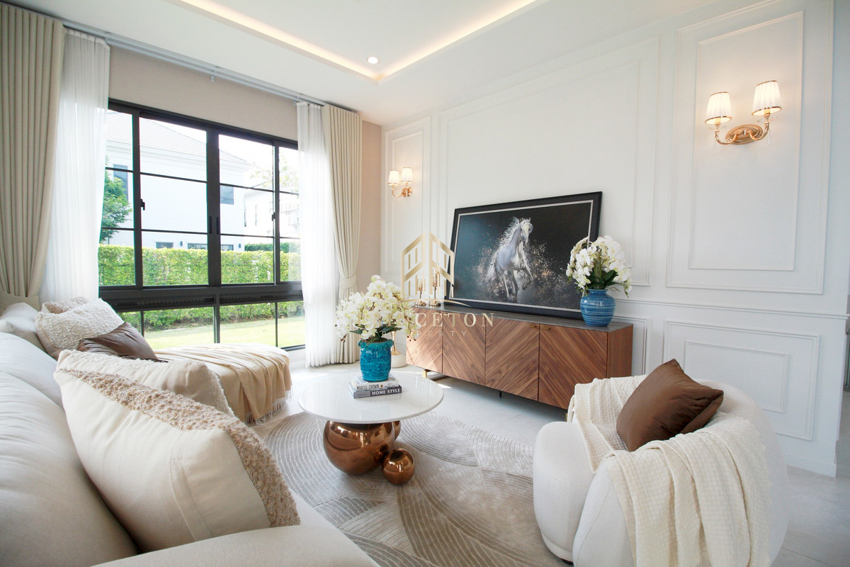 บ้านบางนา แบริ่ง ลาซาล :  บ้านเดี่ยวหรูสไตล์ Georgian เศรษฐสิริ บางนา กม.10 📞092-4252445 Setthasiri Bangna KM.10