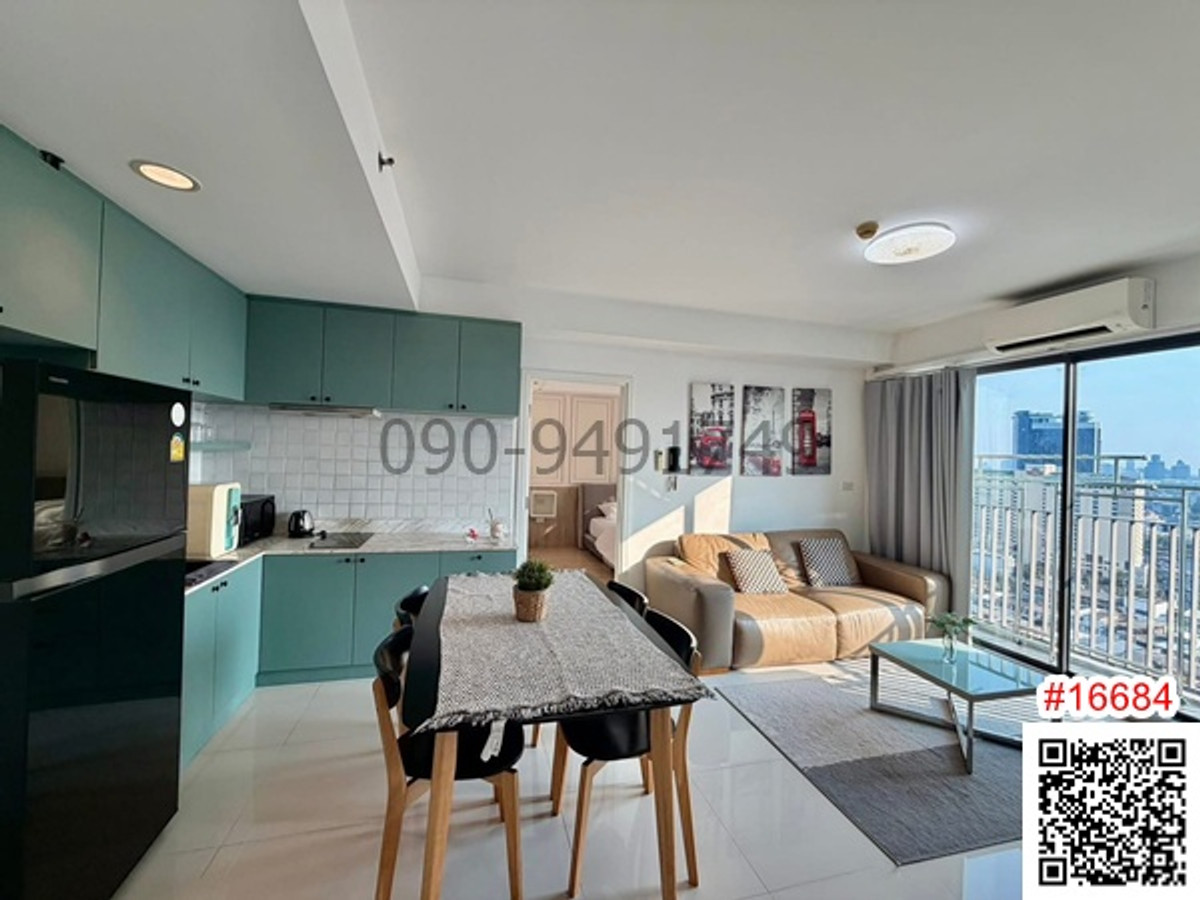 ให้เช่าคอนโดรามคำแหง หัวหมาก : เช่า คอนโด ฟิวส์ โมเบียส รามคำแหง-คลองตัน 2 ห้องนอน ใกล้ Airport Link รามคำแหง