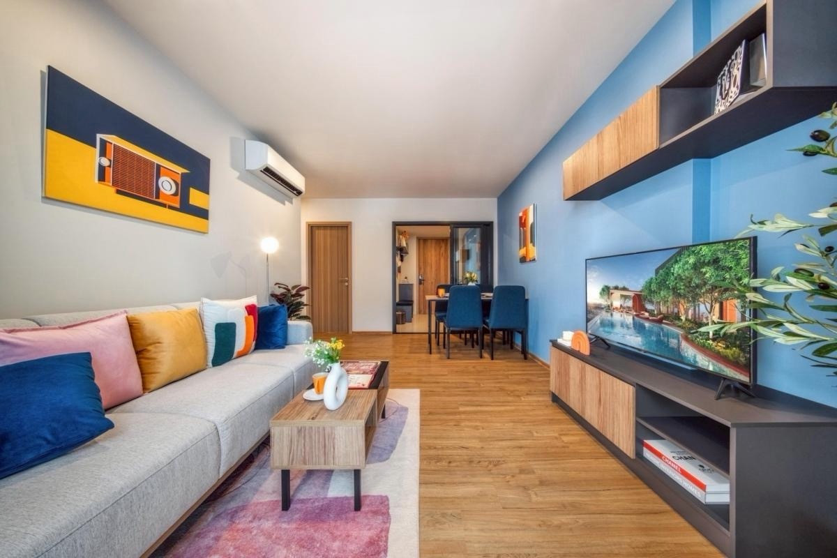 For SaleCondoLadprao, Central Ladprao : 💥Rare Unit for sale, garden view room, 8 rai, special price, The Line Vibe (2 bedrooms, 2 bathrooms, 56 sq m.) only 6.59 MB 📲 095-9299924 (K.Benz)