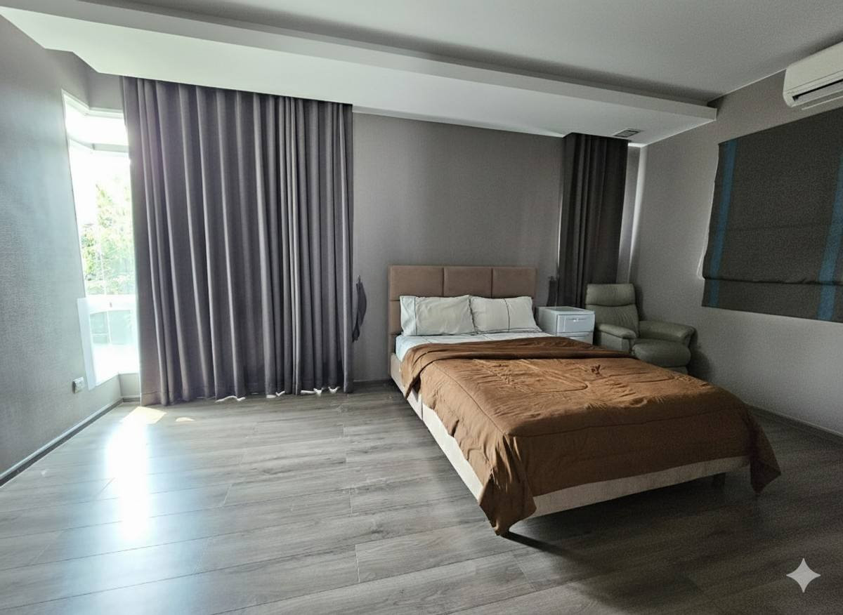 For SaleHouseBangna, Bearing, Lasalle : 80.7 sq m, 4 bedrooms, 5 bathrooms, 2-story detached house, Manthana 2, Bangna Km 7