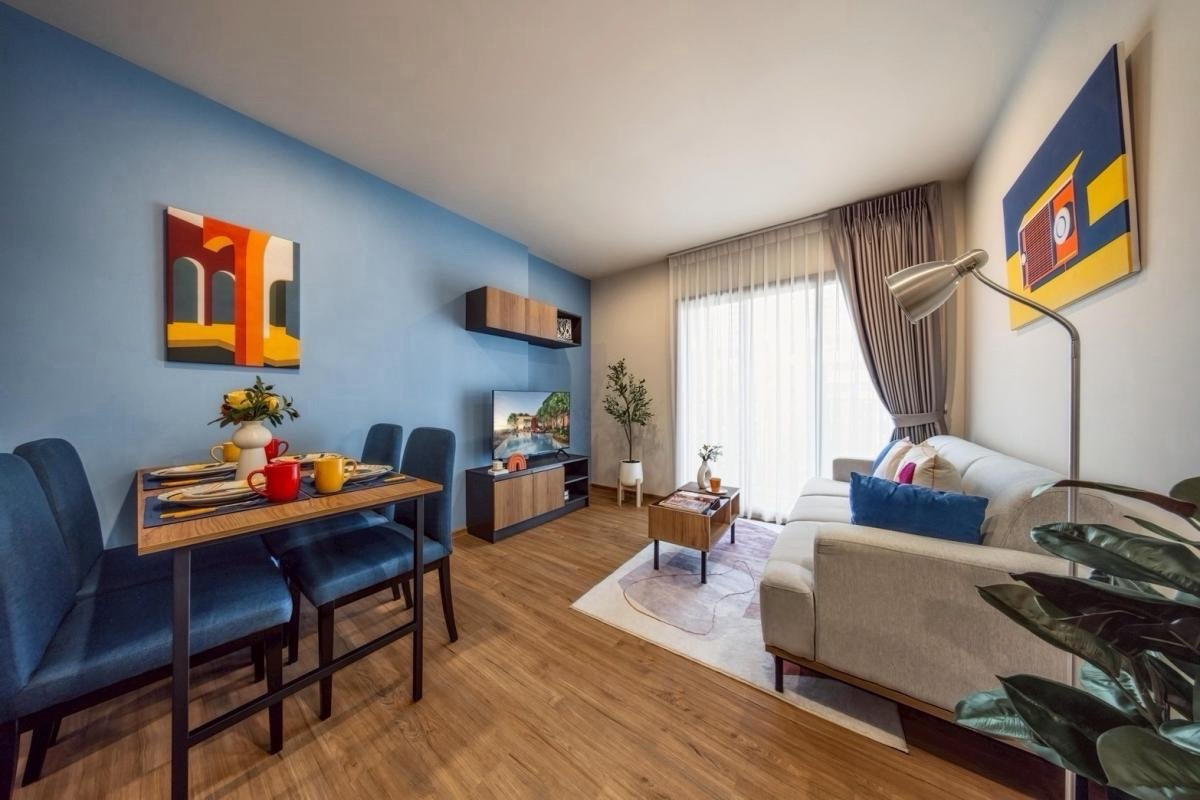 For SaleCondoLadprao, Central Ladprao : 💥Rare Unit for sale, garden view room, 8 rai, special price, The Line Vibe (2 bedrooms, 2 bathrooms, 56 sq m.) only 6.59 MB 📲 095-9299924 (K.Benz)