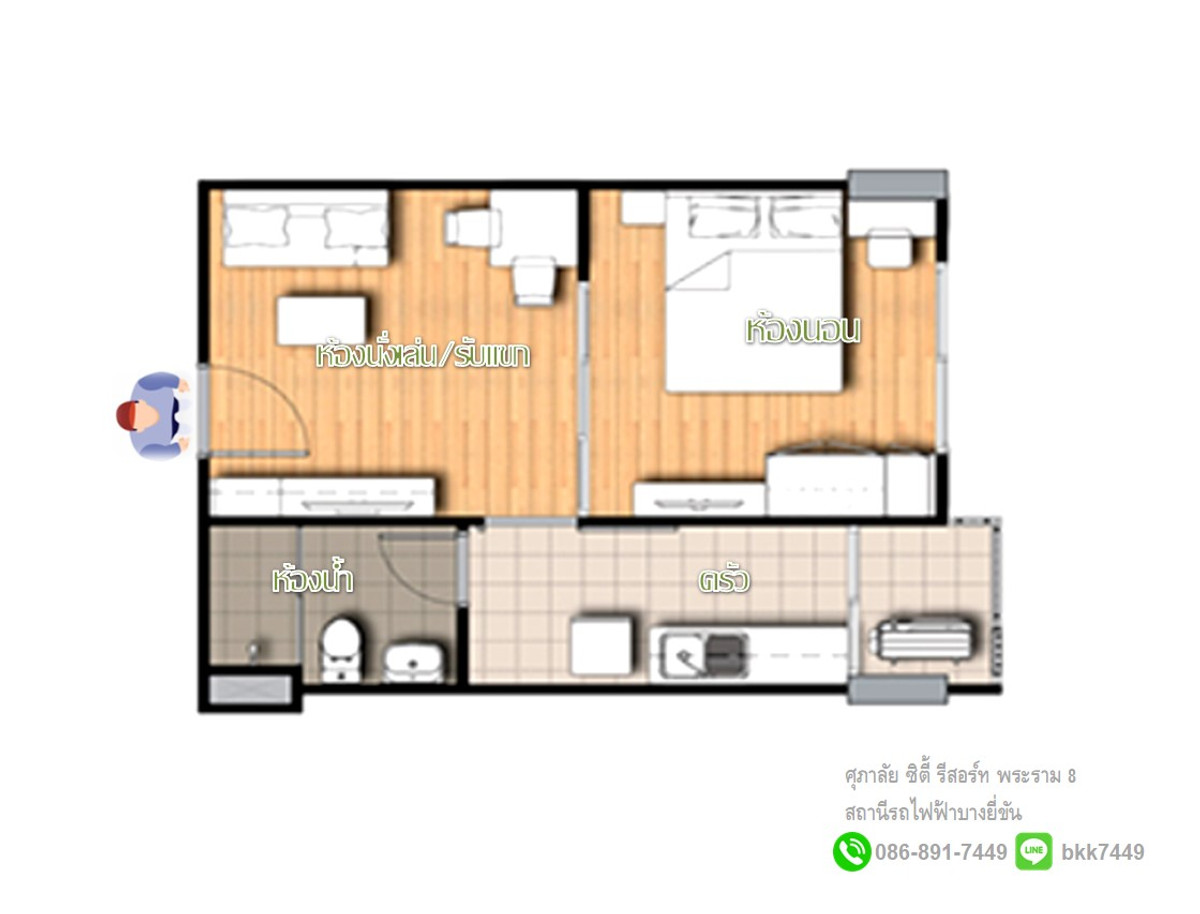 คอนโดพระราม 8 สามเสน ราชวัตร : ✅✅ปล่อยเช่า/ขาย คอนโด ศุภาลัย ซิตี้ รีสอร์ท พระราม8 35 ตรม. 1นอน 1น้ำ สถานีรถไฟฟ้าบางยี่ขัน ติด ถ.อรุณอมรินทร์ 