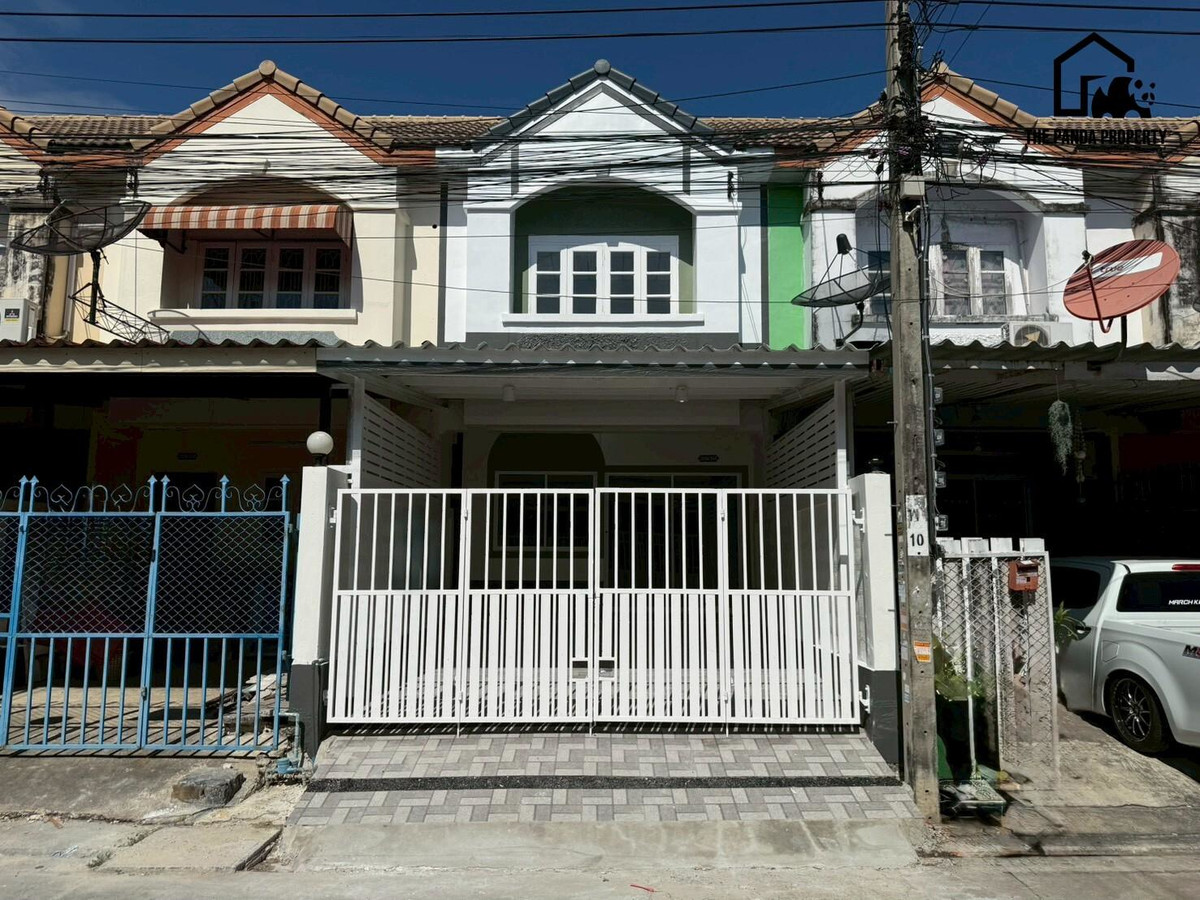 ขายทาวน์โฮมสมุทรปราการ สำโรง : หมู่บ้านแสงตะวัน ใกล้นิคมบางพลีเพียง 10 นาที 