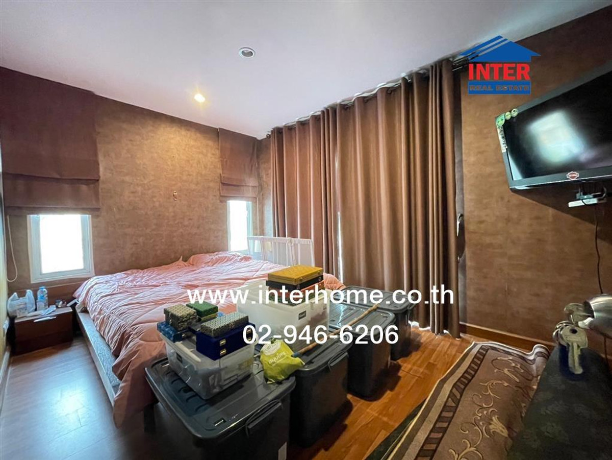 For SaleHousePattaya, Bangsaen, Chonburi : 2-story detached house, 43.8 sq m, Pruksa Nara Village. Nong Mon-Chonburi Soi 11, near Eastern Seaboard Nursing School, Sukhumvit Road, Saensuk Road, Mueang Chonburi, Chonburi