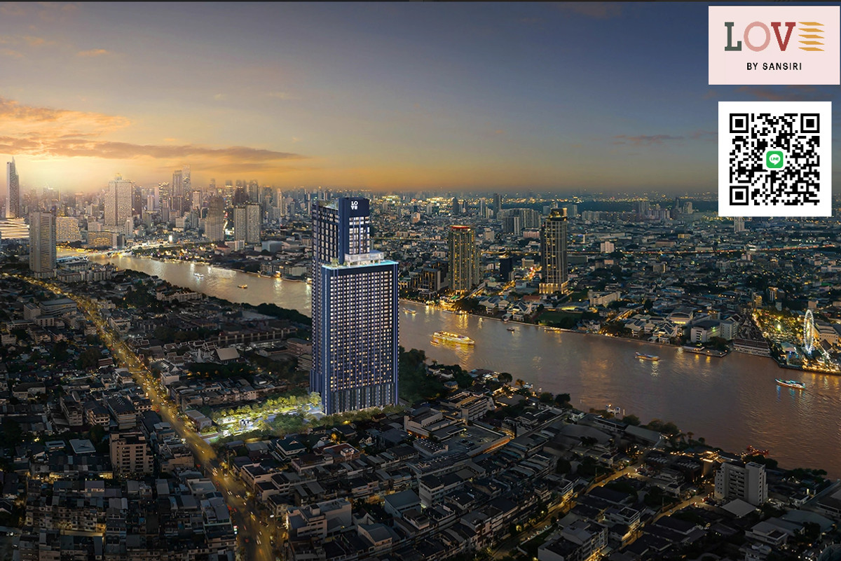 For SaleCondoWongwianyai, Charoennakor : New condo along the river, near Iconsiam! Love By Sansiri. If interested in buying in the presale round, please contact us!! Promotion Presale Discount is great.