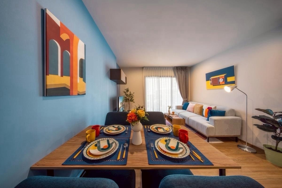 For SaleCondoLadprao, Central Ladprao : 💥Rare Unit for sale, garden view room, 8 rai, special price, The Line Vibe (2 bedrooms, 2 bathrooms, 56 sq m.) only 6.59 MB 📲 095-9299924 (K.Benz)