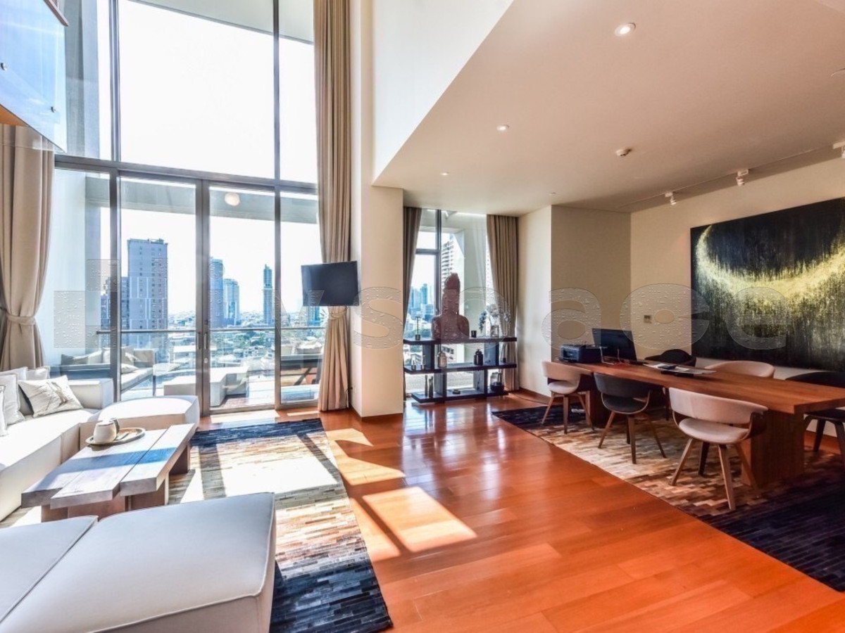 For RentCondoSathorn, Narathiwat : ▚ LG153ツ For Rent: The Sukhothai Residences 1BR Duplex 150sqm 120K🏙️✨ Super Luxury, Private Lift, Ultra-Spacious & Homey Vibe, Ready to move in!