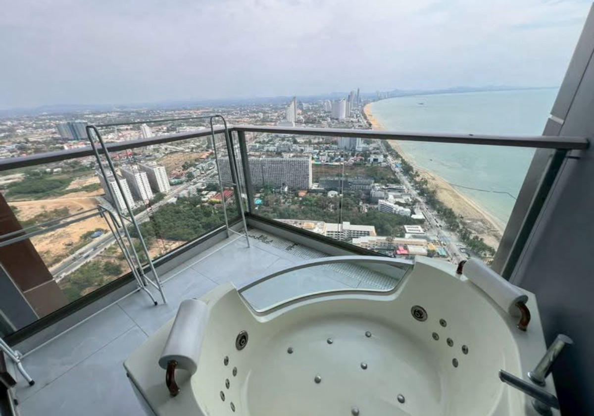 For SaleCondoPattaya, Bangsaen, Chonburi : Urgent sale Copacabana Jomtien, High floor fully sea view 