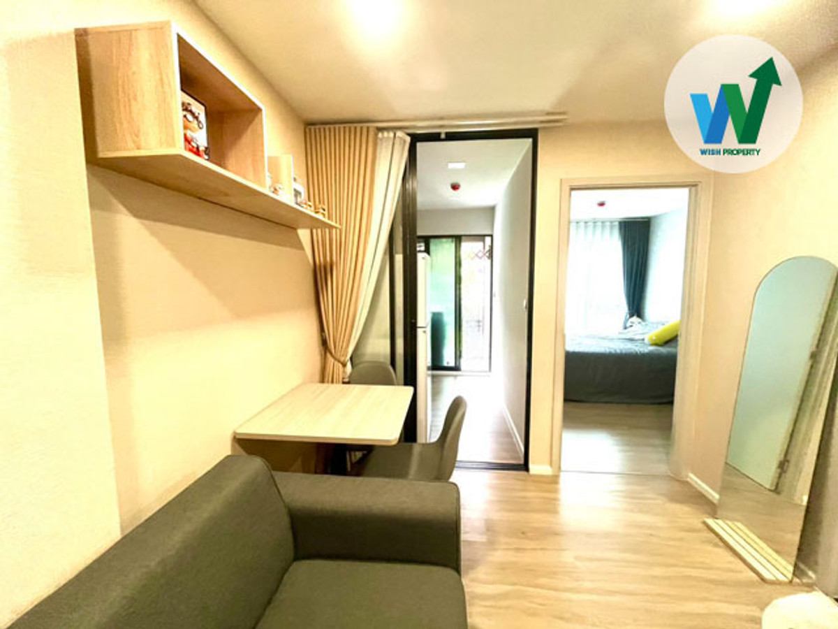 ขายคอนโดมีนบุรี-ร่มเกล้า : ขายคอนโดแต่งครบ Atmoz Flow มีนบุรี วิวสระมรกต ชั้น 2 ฟังก์ชันครบ เครื่องใช้ไฟฟ้ามีให้ครบทุกชิ้น