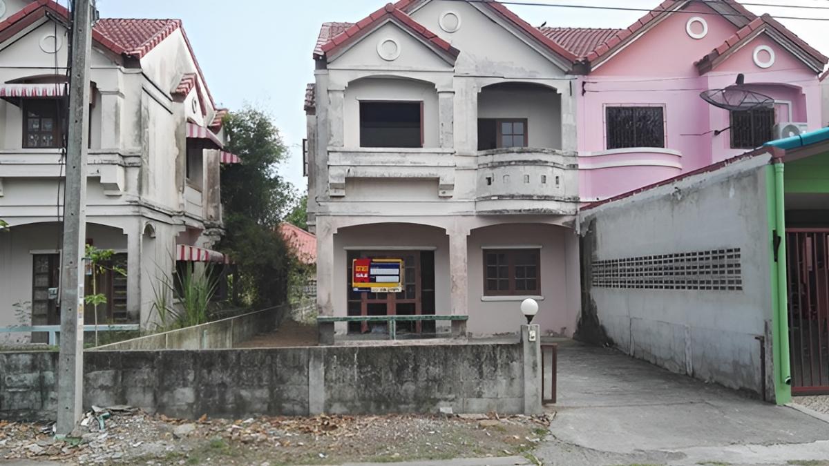 ขายบ้านนครนายก : 💟 บ้านแฝด โครงการบ้านสวนแสนสุข องครักษ์  💟