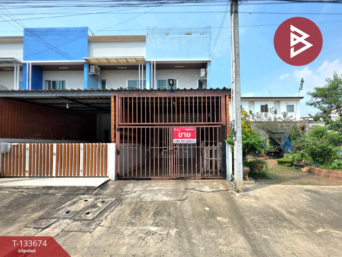 For SaleTownhomePattaya, Bangsaen, Chonburi : Townhouse for sale Golden Town Village, Laem Chabang (Golden Town Laem Chabang), Sriracha, Chonburi