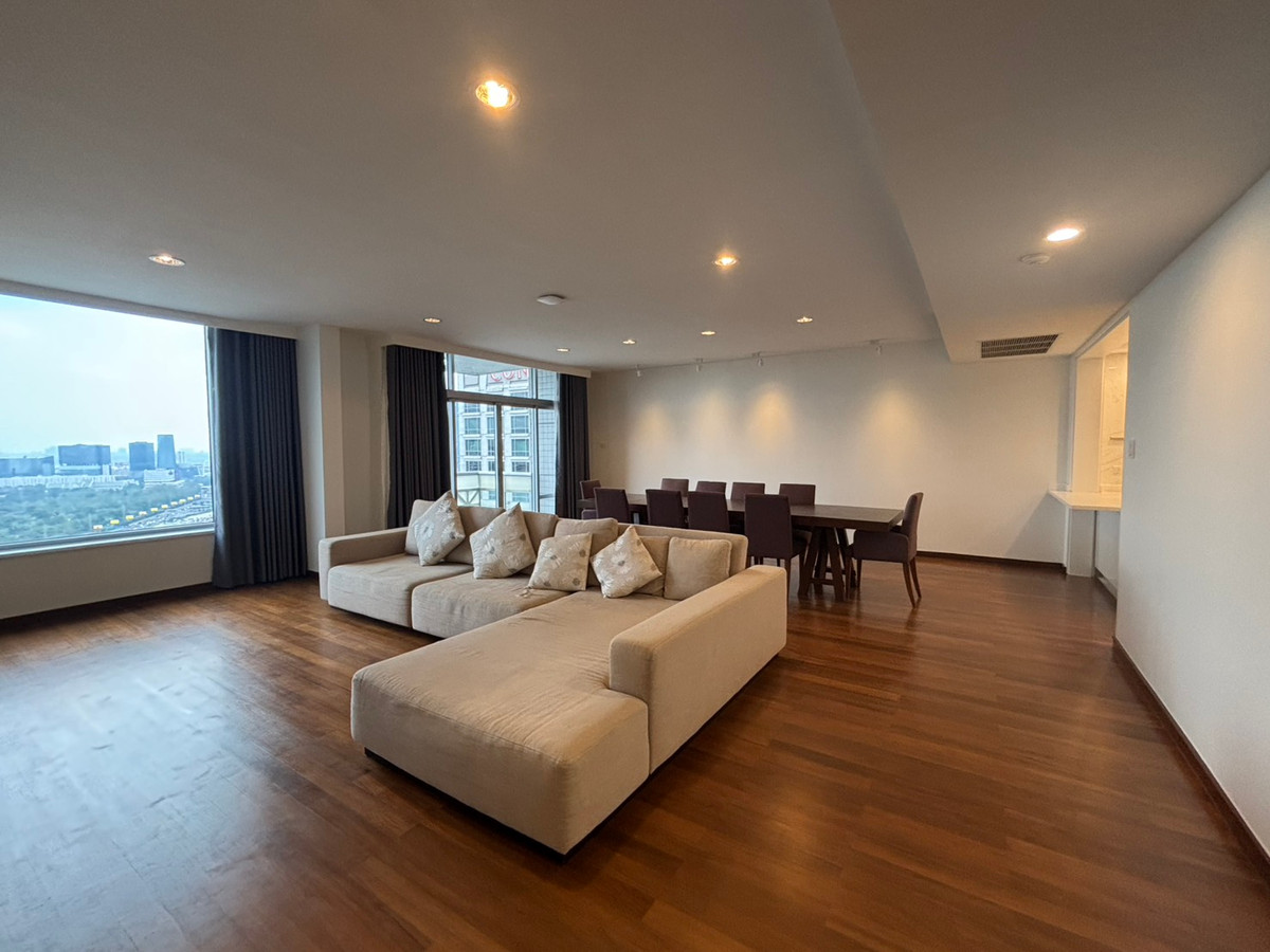 For RentCondoWitthayu, Chidlom, Langsuan, Ploenchit : 💫 Condo for rent, ALL SEASONS MANSION, 3 bedrooms, fully furnished, large balcony, city view, unblocked, near BTS Ploenchit.