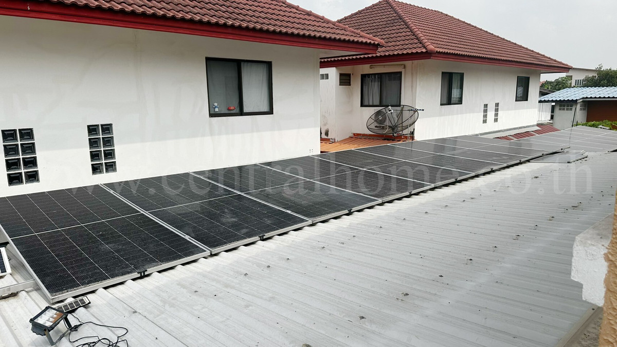 For SaleHousePathum Thani,Rangsit, Thammasat : Single house 300 sq m, Thamsuthee, Pathum Thani, installed solar cells, saves electricity, ready to move in.