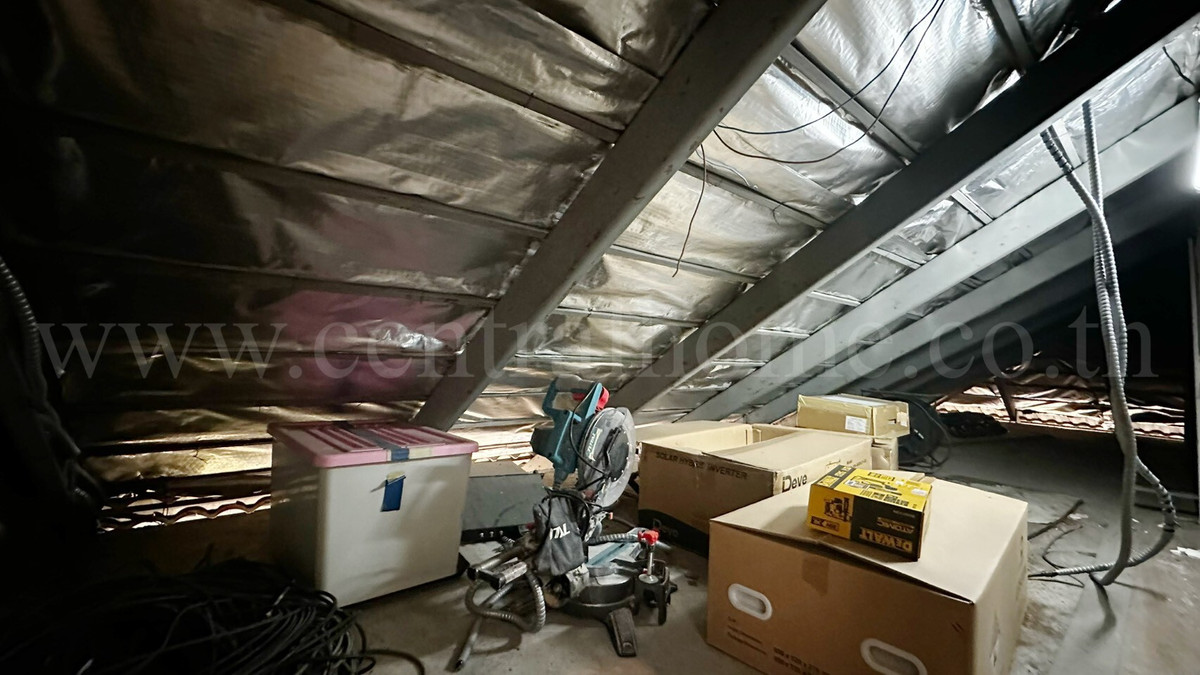 For SaleHousePathum Thani,Rangsit, Thammasat : Single house 300 sq m, Thamsuthee, Pathum Thani, installed solar cells, saves electricity, ready to move in.