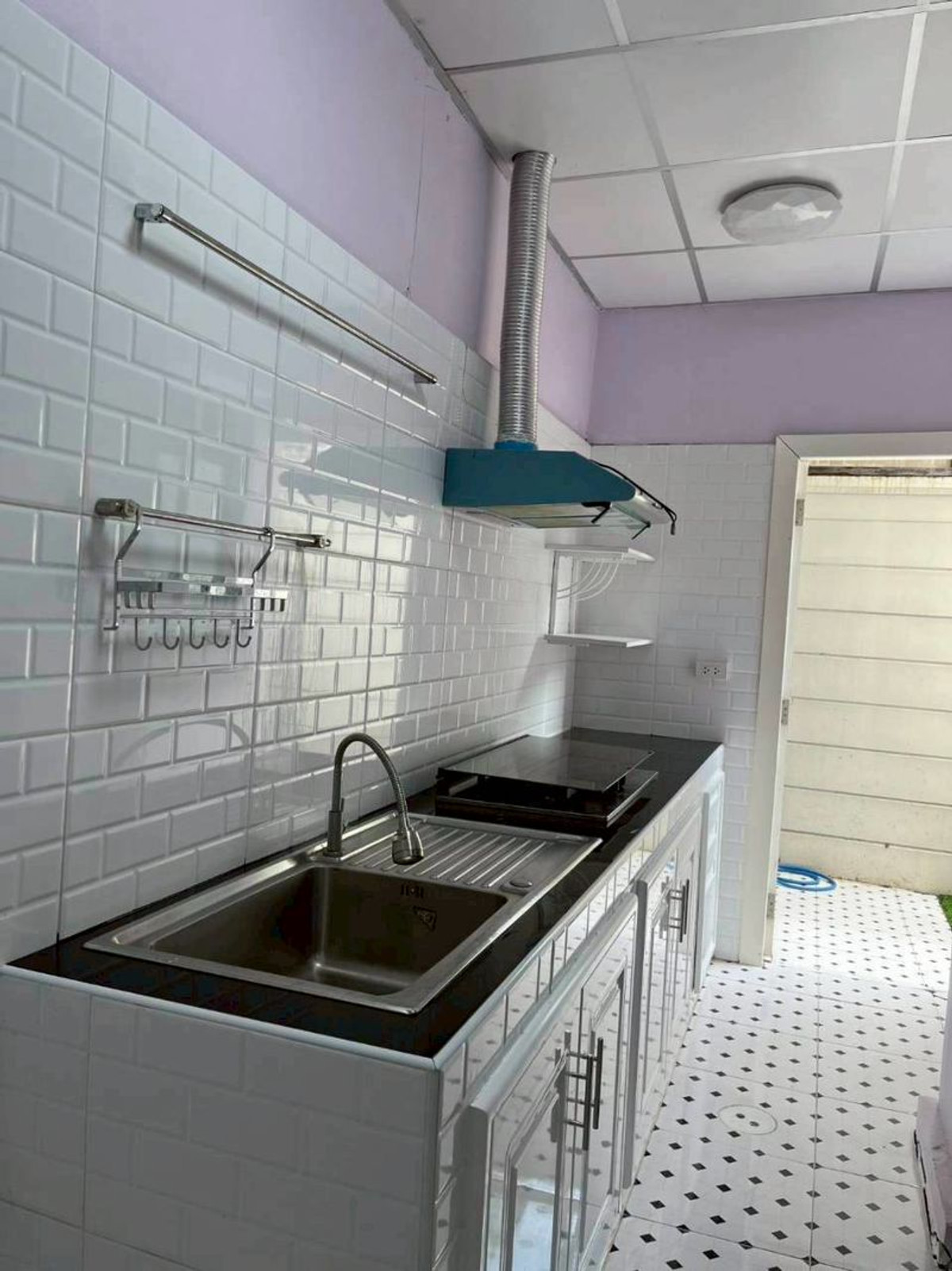 For RentTownhomePattanakan, Srinakarin : K-6760 For rent! Villette City Pattanakarn 38, ready to move in, corner unit, private.