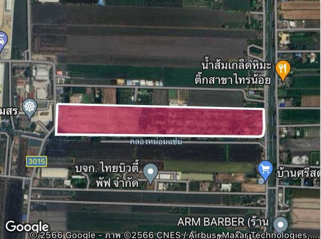 For SaleLandNonthaburi, Bang Yai, Bangbuathong : High-potential land for sale in Sai Noi, 63 rai 1 ngan 32 square wah, ideal for industrial development projects.