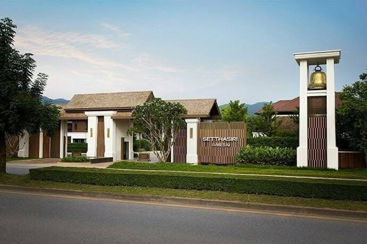 HouseChiang Mai : Single house for sale, Setthasiri Ruamchok Project, San Sai, Chiang Mai, 3 bedrooms, size 180 sq m.