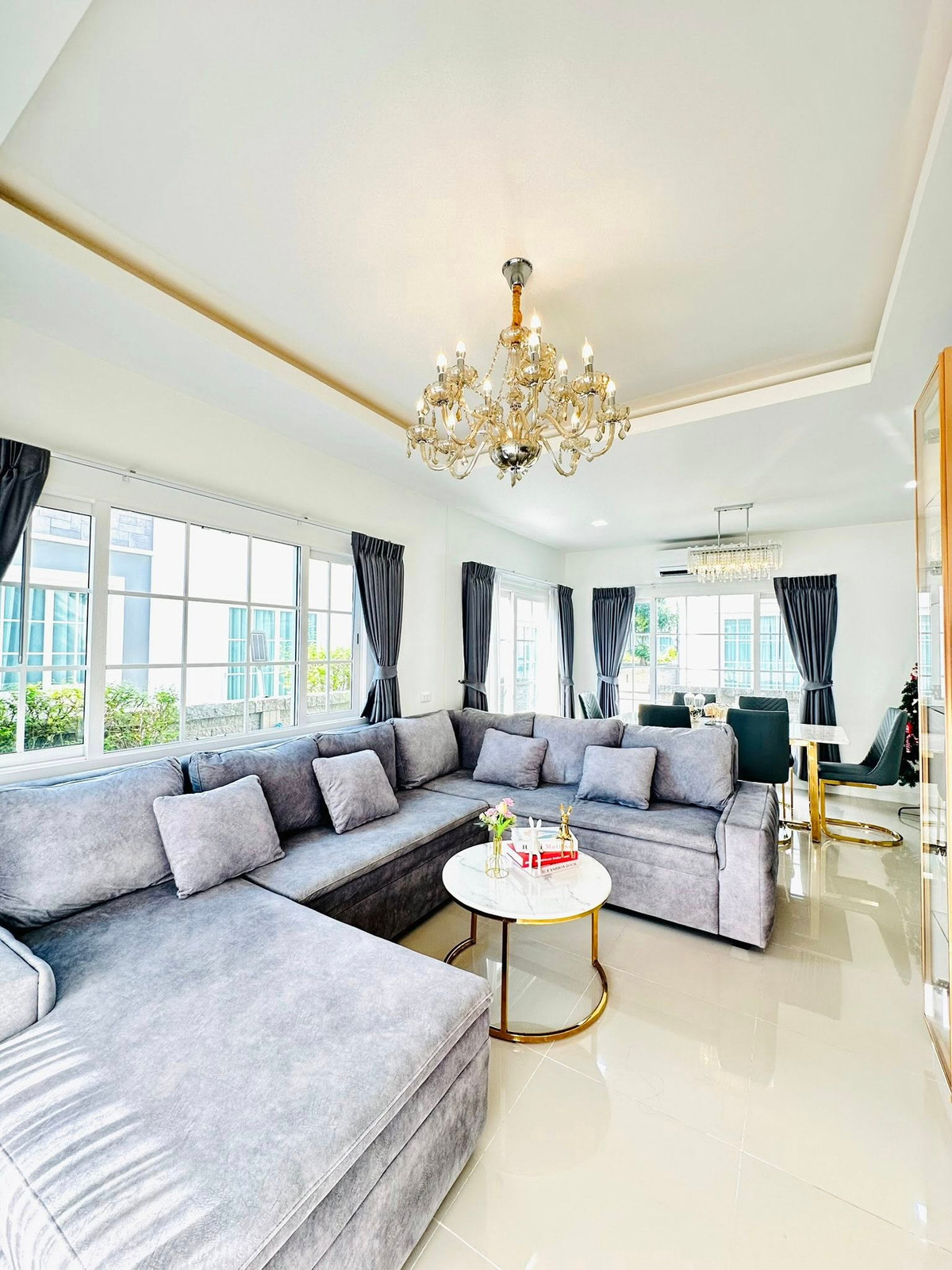 For RentHouseSamut Prakan,Samrong : [For rent] 2-story twin house near Suvarnabhumi Airport |✨Golden Neo Sukhumvit-Lasalle | Near the expressway and Central Bangna.