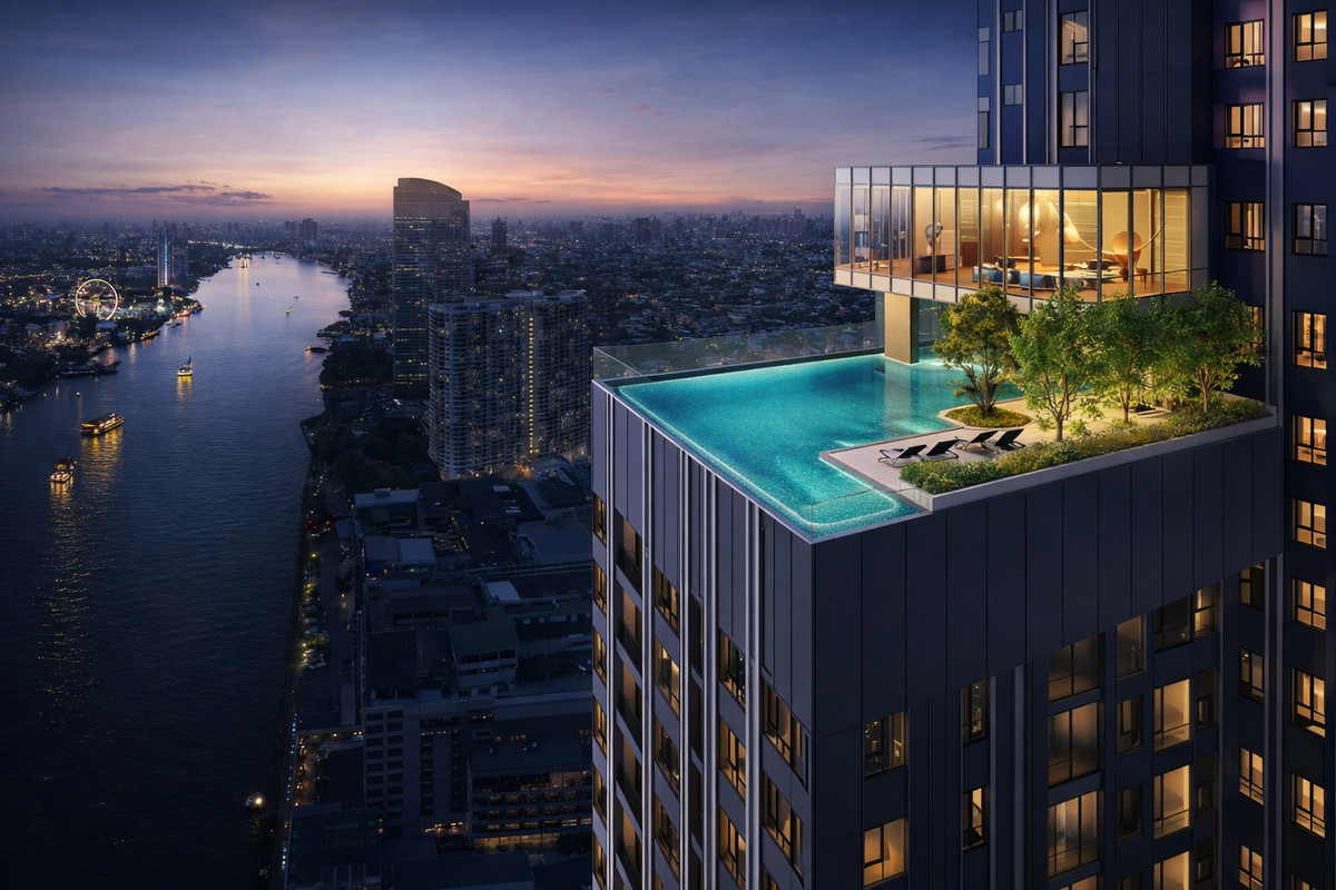 For SaleCondoWongwianyai, Charoennakor : Rare Riverside Asset Charoen Nakhon allows full raising of animals.