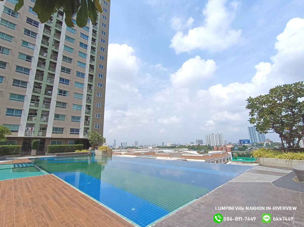 ขายคอนโดพระราม 5 ราชพฤกษ์ บางกรวย : ✅✅ขายคอนโดลุมพินี วิลล์ นครอินทร์-ริเวอร์วิว ตึก A ชั้น19 27 ตรม.  สถานีรถไฟฟ้ากระทรวงสาธารณสุข