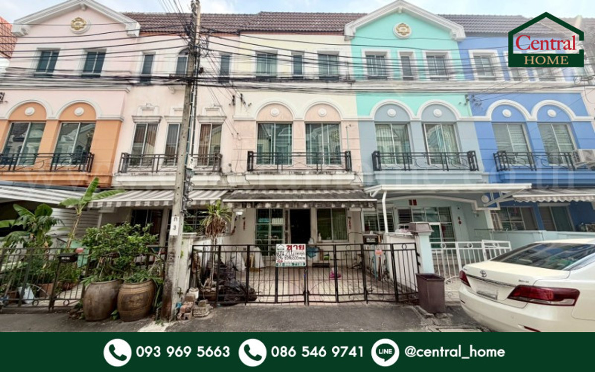 For SaleTownhomeOnnut, Udomsuk : 3-story townhouse, Baan Klang Muang Luzern Sukhumvit, cheapest in the project.