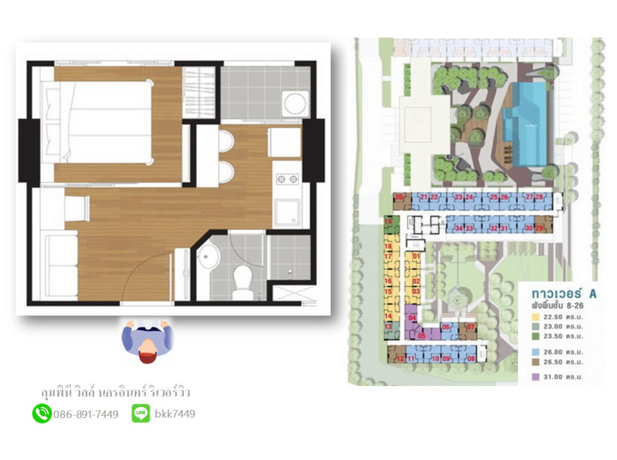 ขายคอนโดพระราม 5 ราชพฤกษ์ บางกรวย : ✅✅ขายคอนโดลุมพินี วิลล์ นครอินทร์-ริเวอร์วิว ตึก A ชั้น19 27 ตรม.  สถานีรถไฟฟ้ากระทรวงสาธารณสุข