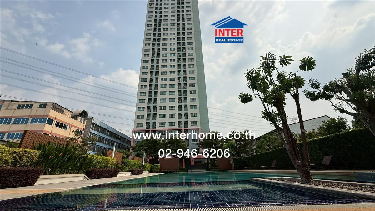 For SaleCondoBang Sue, Wong Sawang, Tao Pun : Condominium 27.16 sq m. Lumpini Ville Prachachuen-Phongphet 2, near Kasemrad Hospital, Prachachuen, Prachachuen Road, Bang Sue District, Bangkok.