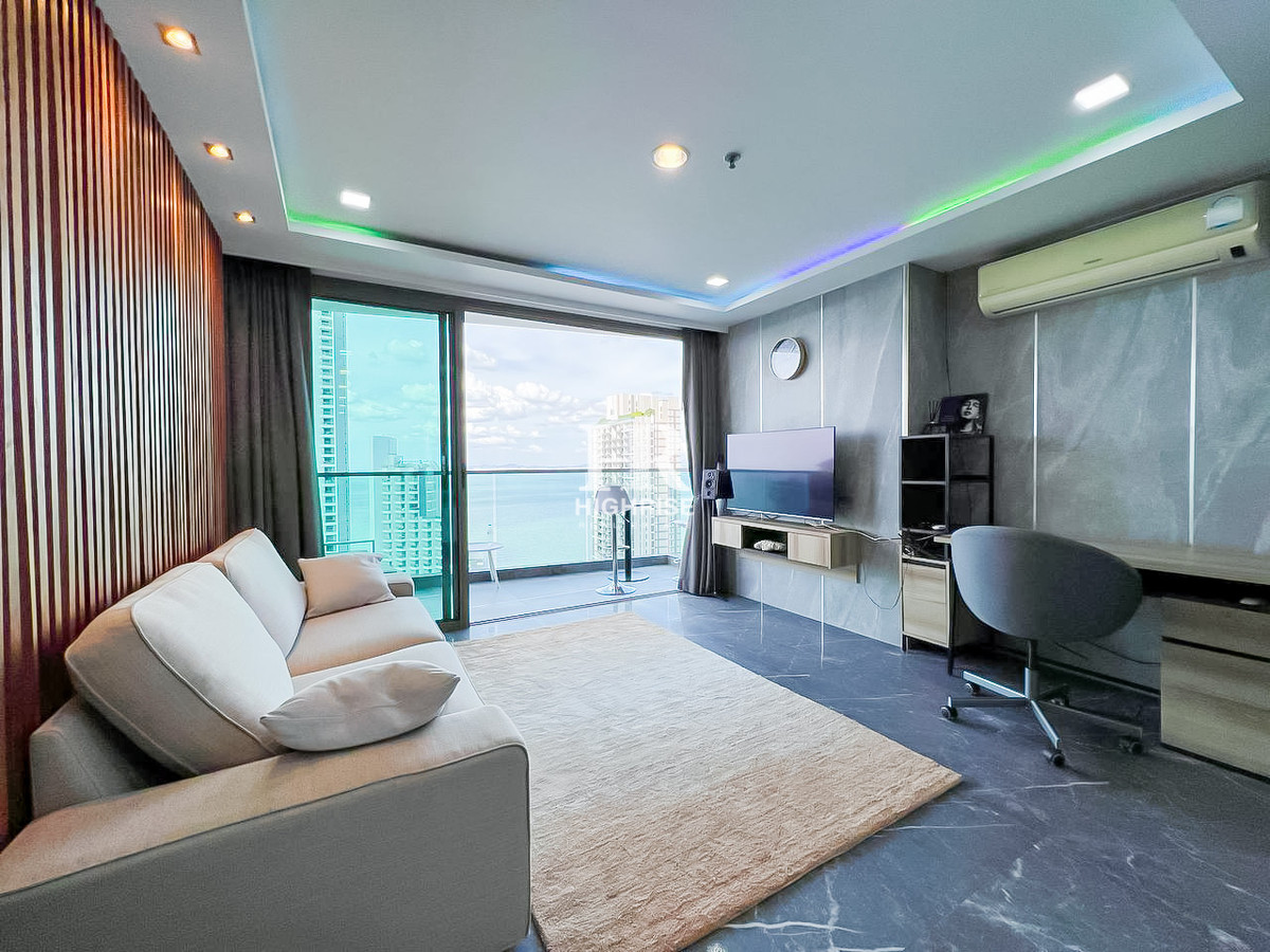 For SaleCondoPattaya, Bangsaen, Chonburi : Foreign Quota | Wongamat Tower | 1 Bedroom 47 sqm. | Sea View Condo for Sale – Fully Furnished & Move-in Ready