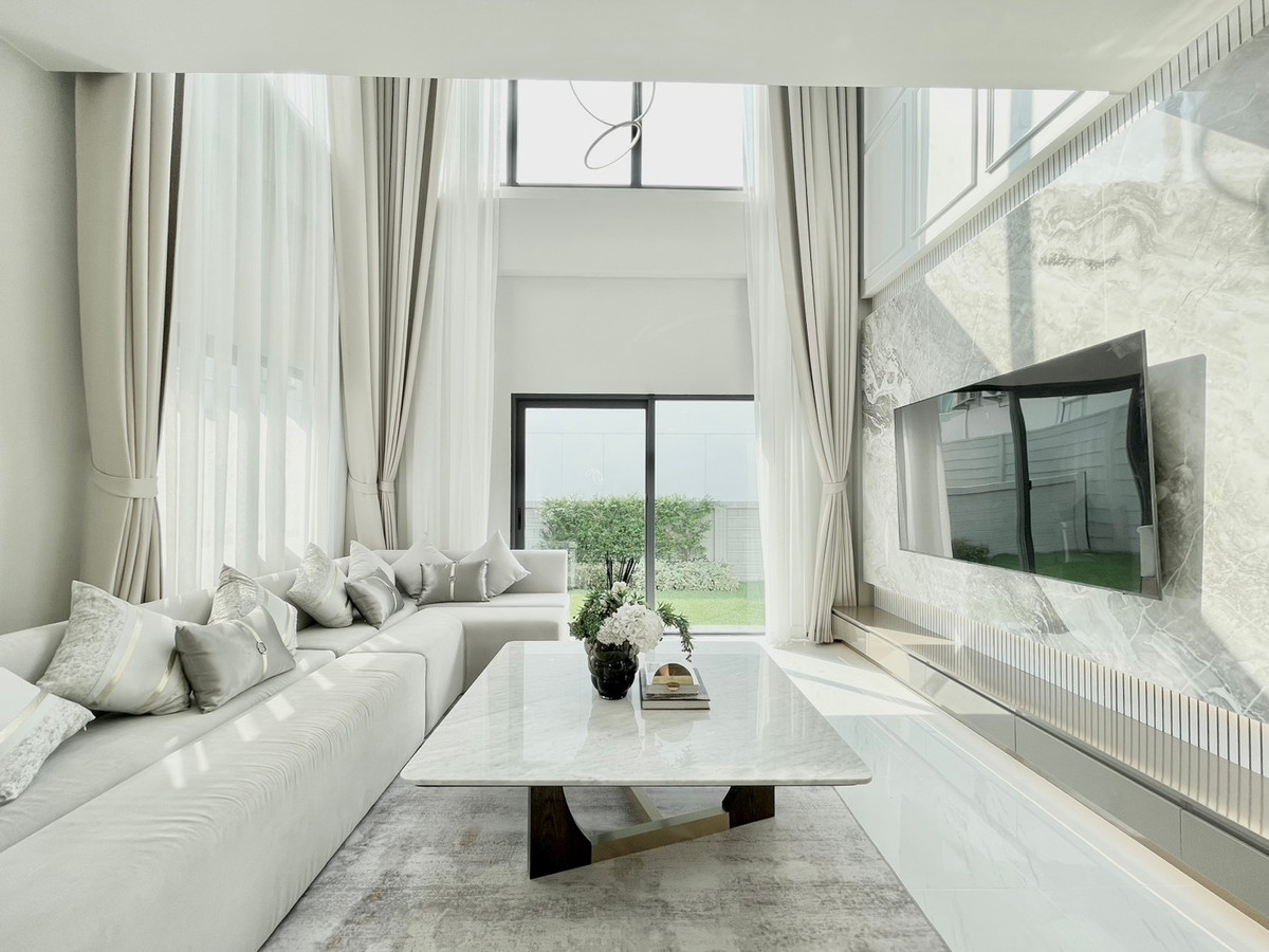 ให้เช่าบ้านบางนา แบริ่ง ลาซาล : 🎀🐻 The City Bangna (New project) 🐻🎀 4 Beds 5 Baths, Rental 160,000 Baht 