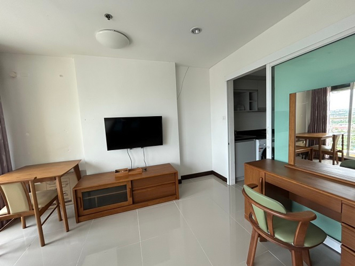 For RentCondoBang kae, Phetkasem : Bangkok Horizon Condo for rent, fully decorated room, ready to move in at the end of this month, studio type, 33 sq m., same side as Seacon Bang Khae Department Store.