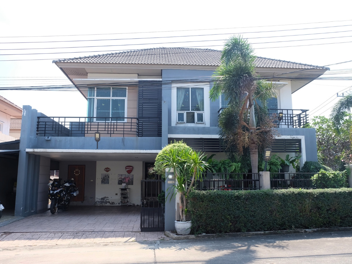 For SaleHouseSriracha Laem Chabang Ban Bueng : 92143 - Single house for sale, Laem Chabang (corner house)#near Kasetsart University. #Near Laem Chabang Port #Sriracha detached house #Baan Laem Chabang