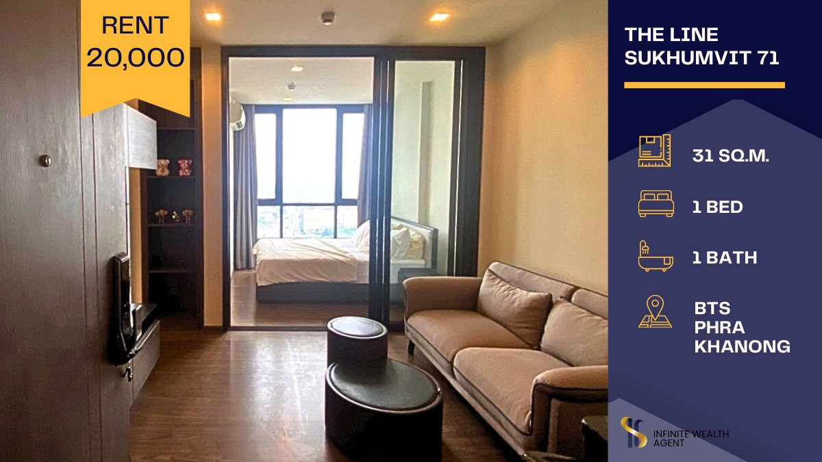 For RentCondoOnnut, Udomsuk : 🔥 Condo for Rent at The Line Sukhumvit 71 – Only 500m to BTS Phra Khanong 🚆🔥Great unit in a prime location – contact us before it’s gone! 💬✨