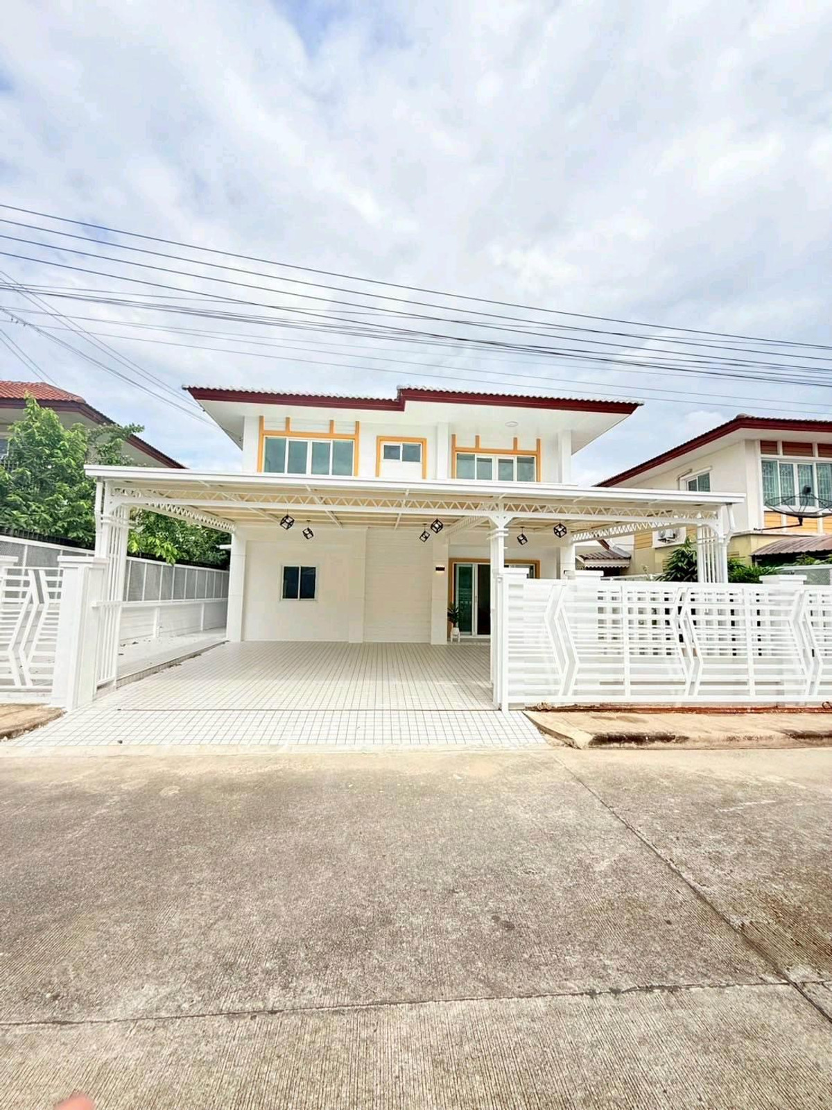 For SaleHouseNonthaburi, Bang Yai, Bangbuathong : Kunaphat Village 3, Ban Kluai-Sai Noi, Bang Bua Thong, single house, renovated, ready to move in.