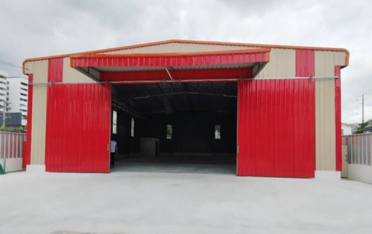 For RentWarehouseNawamin, Ramindra : HR3225 Newly built warehouse for rent, 504 sq m., prime location, Ramindra 39 (km. 4), wide area, no central pillar, convenient parking, near the mouth of Soi 7-Eleven.