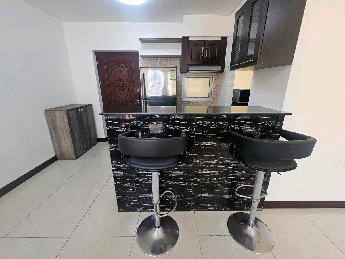 For RentCondoOnnut, Udomsuk : Buy new curtains for every room, beautiful room, cheap to rent, 2 bedrooms, 2 bathrooms, S&S Sukhumvit 101.