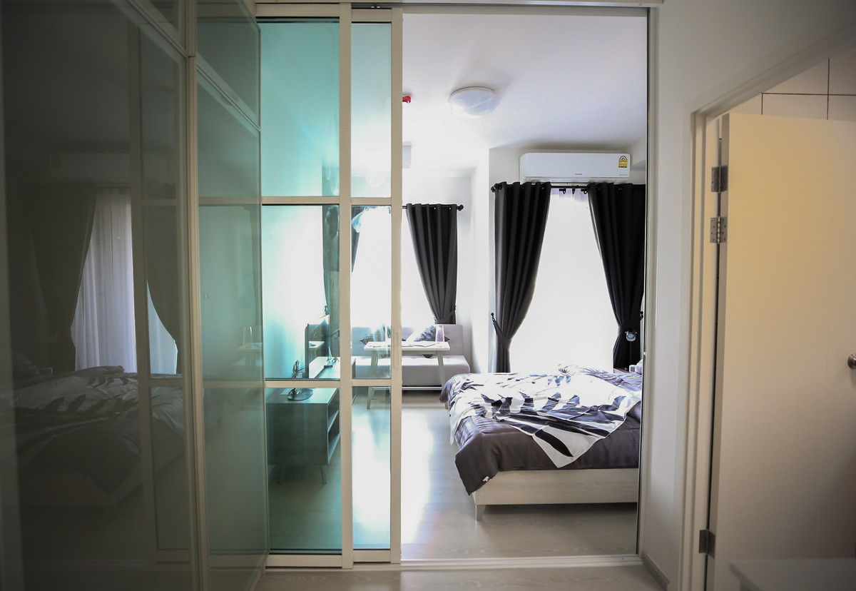 ให้เช่าคอนโดรัชดา ห้วยขวาง : Chapter One Eco ตึก D ห้องมุม เงียบสงบ ส่วนตัว (ว่าง1เม.ย69)