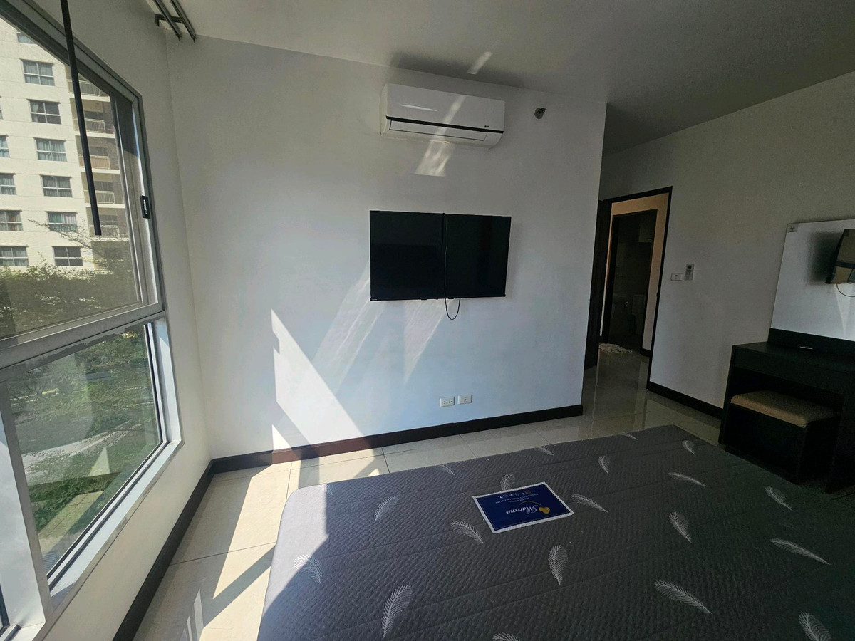 For RentCondoOnnut, Udomsuk : Buy new curtains for every room, beautiful room, cheap to rent, 2 bedrooms, 2 bathrooms, S&S Sukhumvit 101.