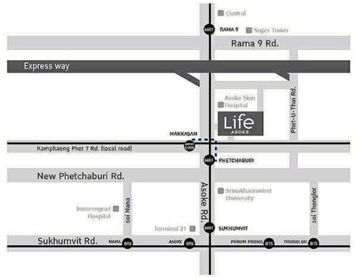 ให้เช่าคอนโดพระราม 9 เพชรบุรีตัดใหม่ RCA : ให้เช่า ไลฟ์ อโศก เลขที่ 46/1497 (ห้ามเลี้ยงสัตว์)