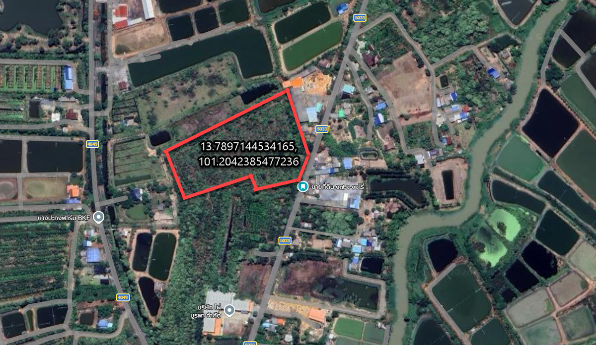 ขายโกดังฉะเชิงเทรา : ขายที่ดิน ฉะเชิงเทรา คูมอญ ตำบล หัวไทร อำเภอบางคล้า ฉะเชิงเทรา 17-1-11 ไร่