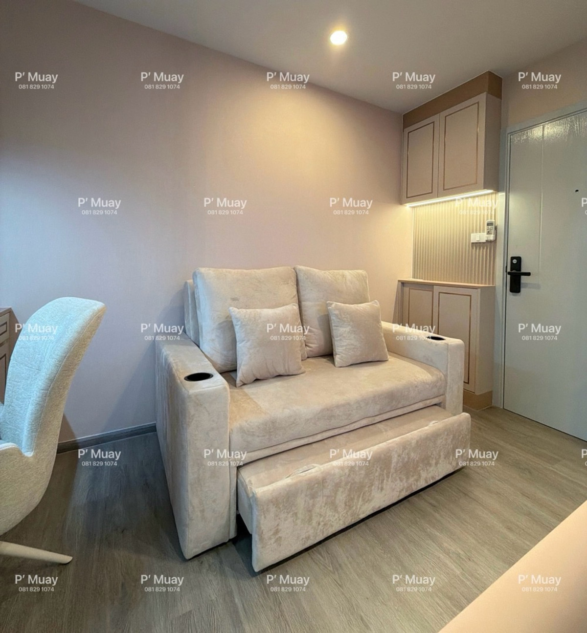 For RentCondoThaphra, Talat Phlu, Wutthakat : For rent, beautiful built-in room ✨ luxurious, next to the glam 🥣 electric stove + hood 🌪️ with Digital door lock 📱 🩷 rent 13,000 baht #Regent Home Wutthakat