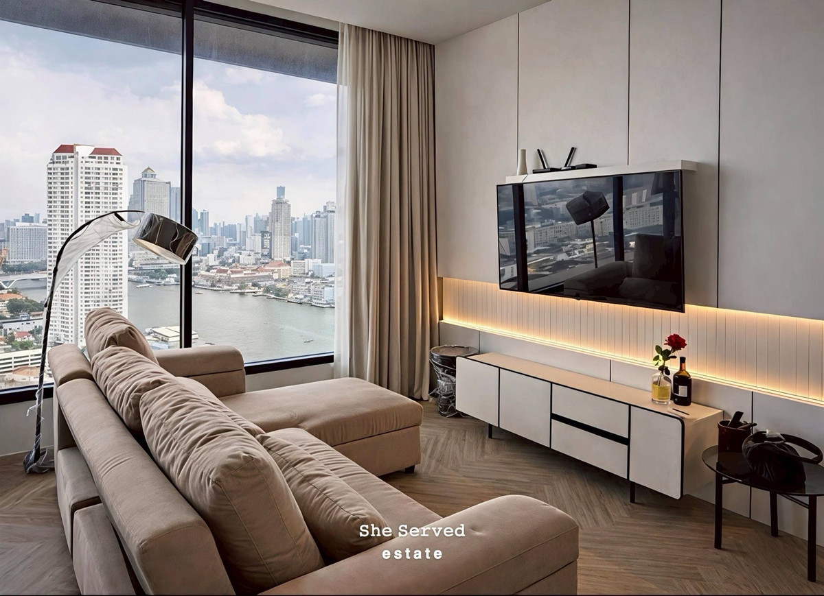 ให้เช่าคอนโดวงเวียนใหญ่ เจริญนคร : ◈ Chapter Charoennakhon – Riverside ◈ For Rent • IconSiam View • Fully Built-in • 2 Bedrooms • 2 Bathrooms
• Size: 68 Sq.m • IconSiam View