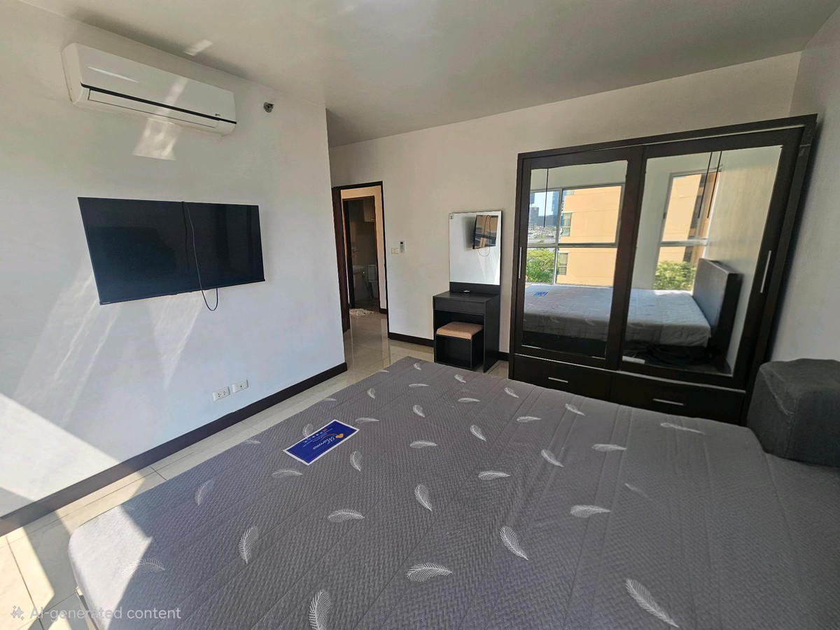 For RentCondoOnnut, Udomsuk : Buy new curtains for every room, beautiful room, cheap to rent, 2 bedrooms, 2 bathrooms, S&S Sukhumvit 101.