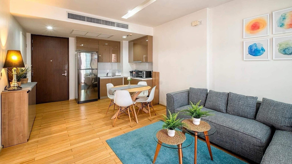 ให้เช่าคอนโดสุขุมวิท อโศก ทองหล่อ : ว่างด่วน‼️ 🏢คอนโด Siri at Sukhumvit - 1นอน ห้องกว้าง ชั้นสูง วิวสวย เครื่องใช้ไฟฟ้าครบ