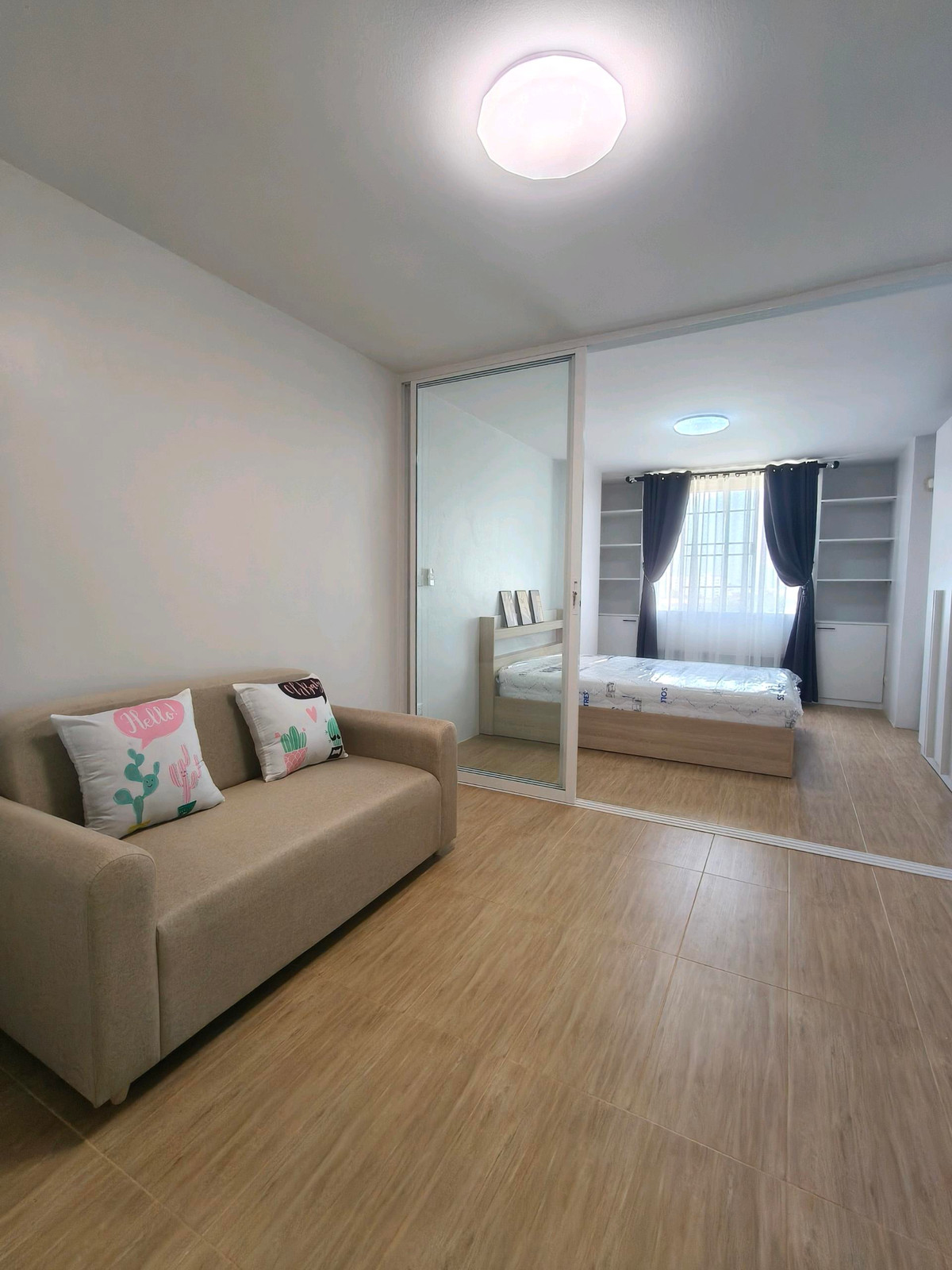 For SaleCondoBangna, Bearing, Lasalle : Condo for sale, 1 bedroom, newly renovated, BTS view