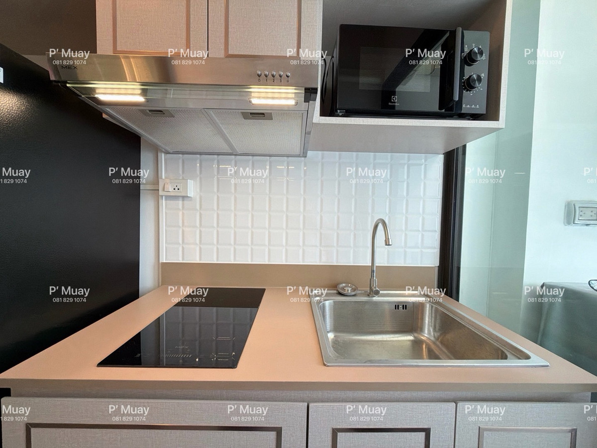 For RentCondoThaphra, Talat Phlu, Wutthakat : For rent, beautiful built-in room ✨ luxurious, next to the glam 🥣 electric stove + hood 🌪️ with Digital door lock 📱 🩷 rent 13,000 baht #Regent Home Wutthakat